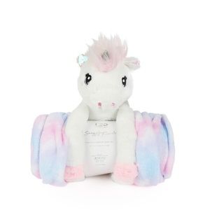 Unicorn figural throw and Decorative pillow